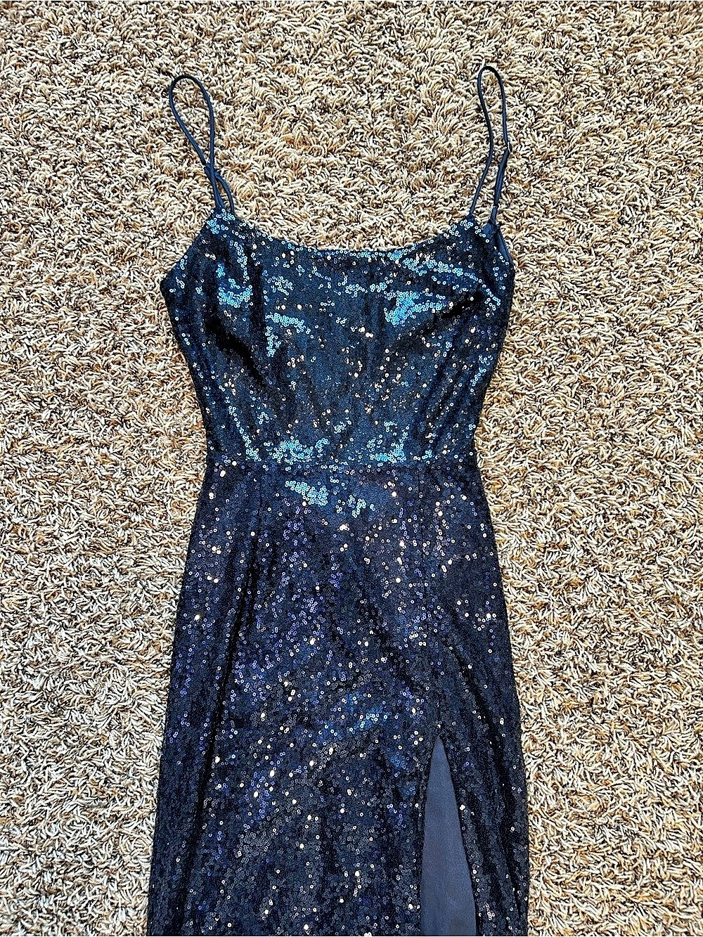 Lucy in the Sky Blue Sequin Maxi Dress